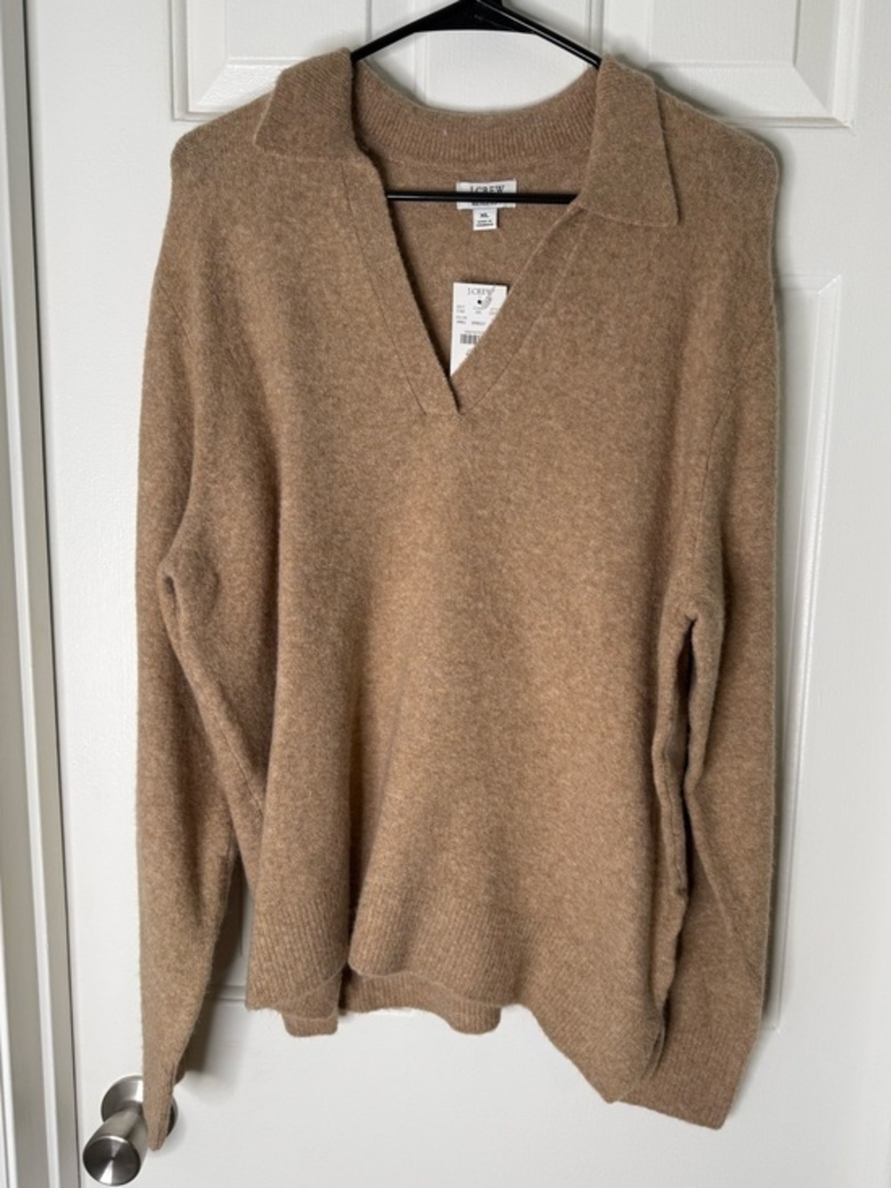 J.Crew Camel V-Neck Sweater